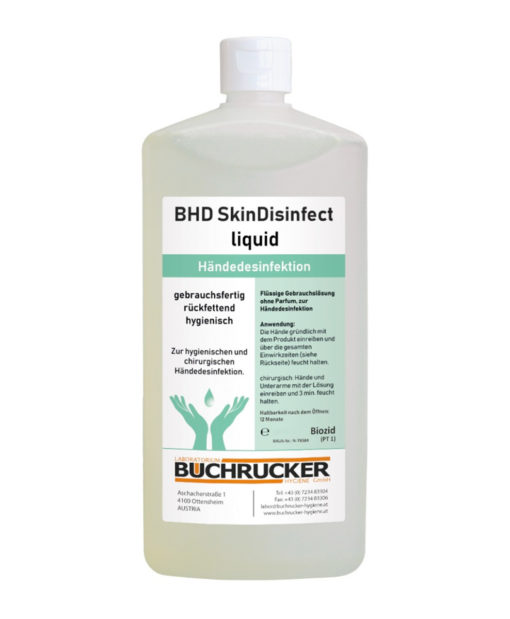 Buchrucker Hand-Desinfektion liquid (1000ml) MHD 08/25