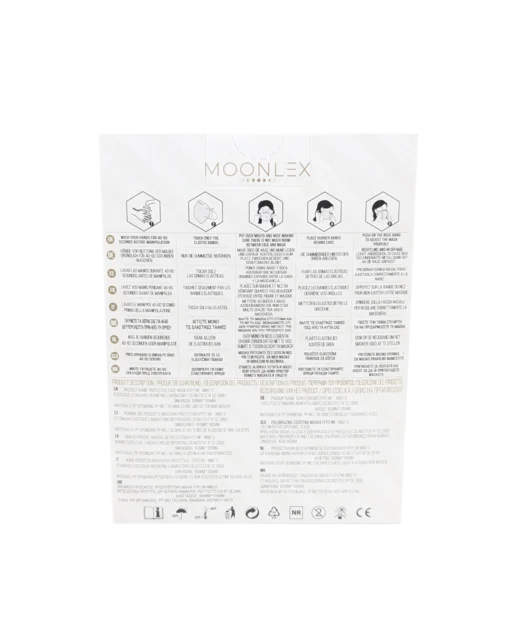 Moonlex FFP2 Maske 10er Pack Weiss MHD 10/28 – Bild 5